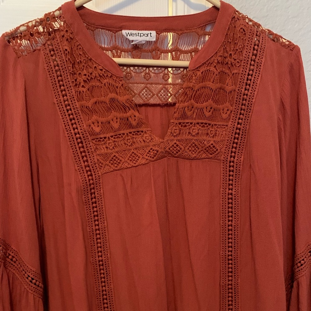 Float gauze blouse